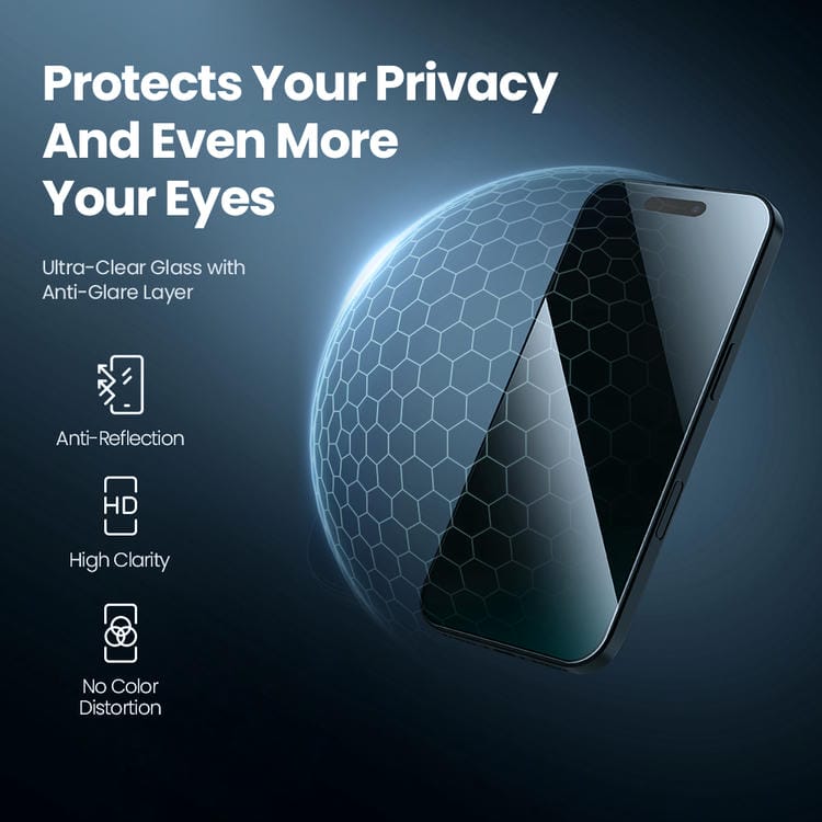 Kính cường lực chống nhìn trộm iPhone 17 Pro Max Nillkin Guardian+Khay tự dán 25